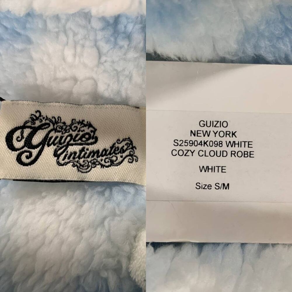 Guizo Cozy Cloud Reversible Robe Smal ? Medium Floral White Gingham NEW - Picture 16 of 16